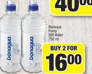 Bonaqua Pump Still Water-For 2 x 750ml