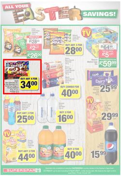 SUPERSPAR EASTERN CAPE : Your One Stop Easter Shop (23 March - 5 April 2021) Valid in Cofimvaba, Daku, Georgious, Highway, Kwantu, Mdantsane, Ndu, New Brighton, Stanford Square, Tamz, Zonke, page 2