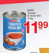 Spar Tomato & Onion Mix-410g Each