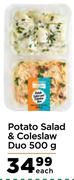 Potato Salad & Coleslaw Duo-500g Each