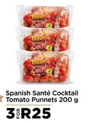 Spanish Sante Cocktail Tomato Punnets-For 3 x 200g