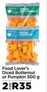 Food Lover's Diced Butternut Or Pumpkin-For 2 x 500g