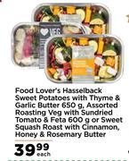 Food Lover's Hasselback Sweet Potatoes With Thyme & Garlic Butter 650g-Each