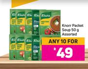 Knorr Packet Soup Assorted-For 10 x 50g
