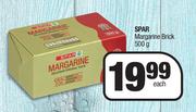 Spar Margarine Brick-500g Each