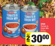 Spar Tomato & Onion Mix-For 2 x 410g 