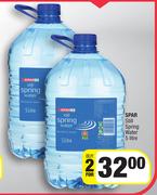 Spar Still Spring Water-For 2 x 5Ltr 