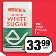 Spar Refined White Sugar-2kg Each
