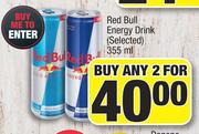 Red Bull Energy Drink (Selected)-For Any 2 x 355ml