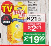 Danone Ultra Mel Custard (Selected)-1Ltr Each