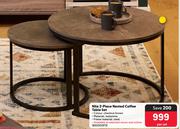 Nile 2-Piece Nested Coffee Table Set-Per Set