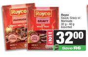 Royco Sauce, Gravy Or Marinade Assorted-For 2 x 32g-40g