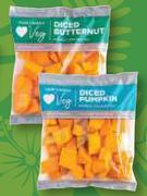 Diced Butternut Or Pumpkin Bags-For 2 x 500g