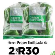 Green Pepper Thriftpacks 4's Pack-For 2