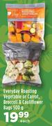 Everyday Roasting Vegetable Or Carrot, Broccoli & Cauliflower Bags-500g Each
