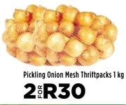 Pickling Onion Mesh Thriftpacks-For 2 x 1Kg