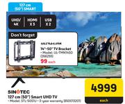 Sinotec 127cm (50") Smart UHD TV STL-50S1U