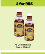 All Gold Tomato Sauce-For 2 x 500ml
