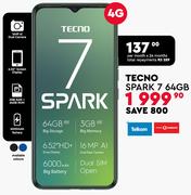 Tecno Spark 7 64GB Smartphone
