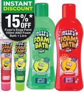 Fozzi's Soap Paint Assorted-100ml Each