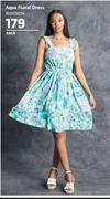 Aqua Floral Dress 850018254