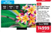 TCL 165cm (65") Smart Mini LED Google TV 65C755