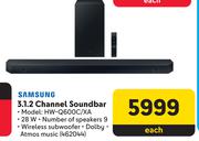 Samsung 3.1.2 Channel Soundbar HW-Q600C/XA