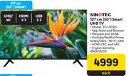 Sinotec 127cm (50") Smart UHD TV STL-50S1U