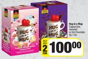 House Of Coffees Hug In A Mug Cappuccino Assorted Or Hot Chocolate-For 2 x 8s/10s