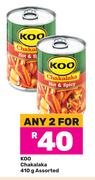 Koo Chakalaka Assorted-For Any 2 x 410g