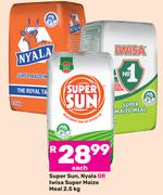 Super Sun, Nyala Or Iwisa Super Maize Meal-2.5Kg Each