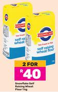 Snowflake Self Raising Wheat Flour-For 2 x 1Kg