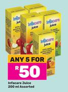 Infacare Juice Assorted-For Any 5 x 200ml