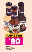 Steers Sauce Assorted-For Any3 x 375ml