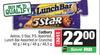 Cadbury Astros,5 Star,P.S,Lunch Bar Or Crunchie Assorted-For 2 x 40g/44g/48g/48.5g