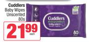 Cuddlers Baby Wipes Unscented-80s