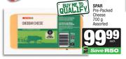 Spar Pre Packed Cheese Assorted-700g