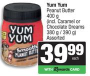 Yum Yum Peanut Butter Assorted-400g