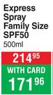 Sun Lab Express Spray Family Size SPF50-500ml