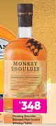 Monkey Shoulder Blended Malt Scotch Whiskey-750ml Each