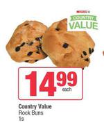 Country Value Rock Buns-1s Each