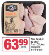 Your Butcher By Spar Fresh Chicken Braaipack 3 Or 5 Piece-Per Kg
