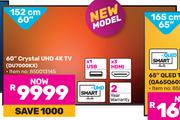 Samsung 152cm (60") Crystal UHD 4K TV DU7000KX