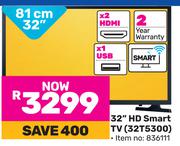 Samsung 81cm (32") HD Smart TV 32T5300