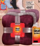 Heat Holders Snuggle Ups Oversized Luxury Blanket Assorted Colours-Each