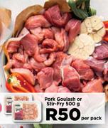 Pork Goulash Or Stir Fry-500g Per Pack