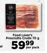 Food Lover's Prosciutto Crudo-70g Per Pack