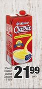 Clover Classic Vanilla Custard-1Ltr Each