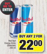 Red Bull Energy Drink (Selected)-For Any 2 x 250ml