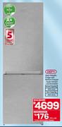 DEFY Satin Metallic Fridge With Bottom Freezer - DAC622